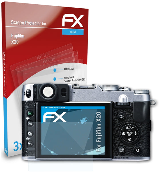 atFoliX FX-Clear Schutzfolie für Fujifilm X20