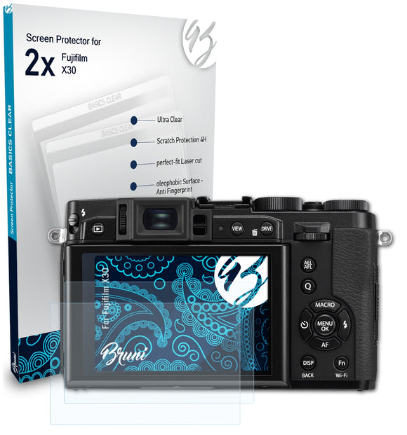 Bruni Basics-Clear Displayschutzfolie für Fujifilm X30