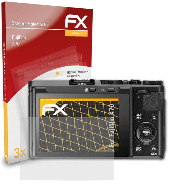 atFoliX FX-Antireflex Displayschutzfolie für Fujifilm X70