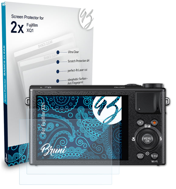 Bruni Basics-Clear Displayschutzfolie für Fujifilm XQ1