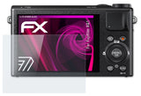 atFoliX Glasfolie kompatibel mit Fujifilm XQ1, 9H Hybrid-Glass FX Panzerfolie