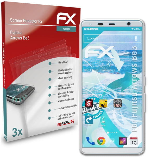 atFoliX FX-ActiFleX Displayschutzfolie für Fujitsu Arrows Be3