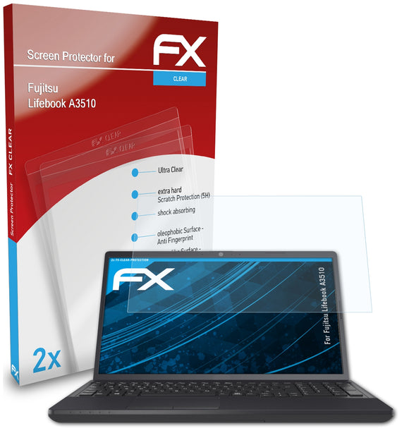 atFoliX FX-Clear Schutzfolie für Fujitsu Lifebook A3510