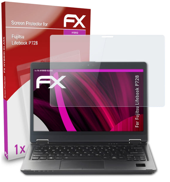 atFoliX FX-Hybrid-Glass Panzerglasfolie für Fujitsu Lifebook P728