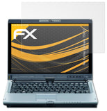 Panzerfolie atFoliX kompatibel mit Fujitsu Lifebook T5010, entspiegelnde und stoßdämpfende FX (2X)