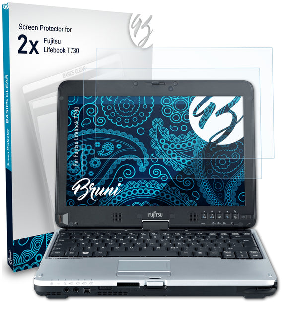 Bruni Basics-Clear Displayschutzfolie für Fujitsu Lifebook T730