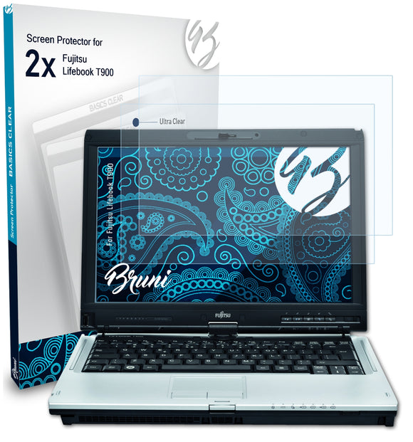 Bruni Basics-Clear Displayschutzfolie für Fujitsu Lifebook T900