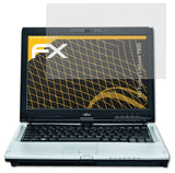 Panzerfolie atFoliX kompatibel mit Fujitsu Lifebook T900, entspiegelnde und stoßdämpfende FX (2X)