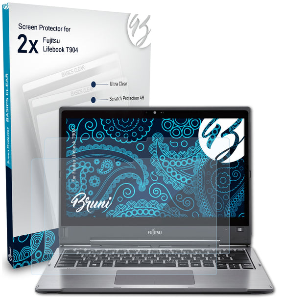 Bruni Basics-Clear Displayschutzfolie für Fujitsu Lifebook T904