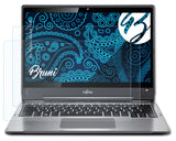 Schutzfolie Bruni kompatibel mit Fujitsu Lifebook T936, glasklare (2X)