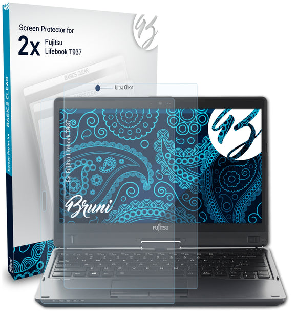 Bruni Basics-Clear Displayschutzfolie für Fujitsu Lifebook T937