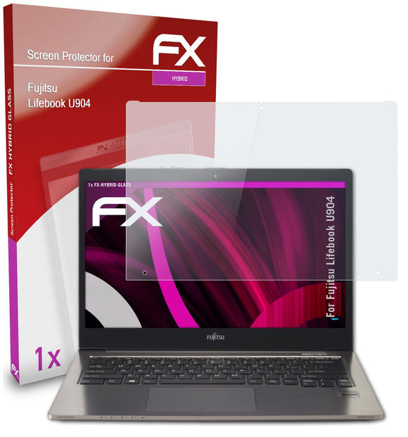 atFoliX FX-Hybrid-Glass Panzerglasfolie für Fujitsu Lifebook U904