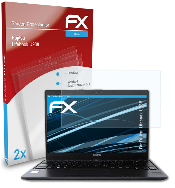 atFoliX FX-Clear Schutzfolie für Fujitsu Lifebook U938