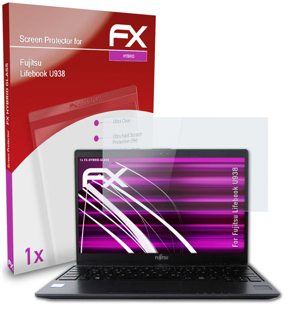 atFoliX FX-Hybrid-Glass Panzerglasfolie für Fujitsu Lifebook U938