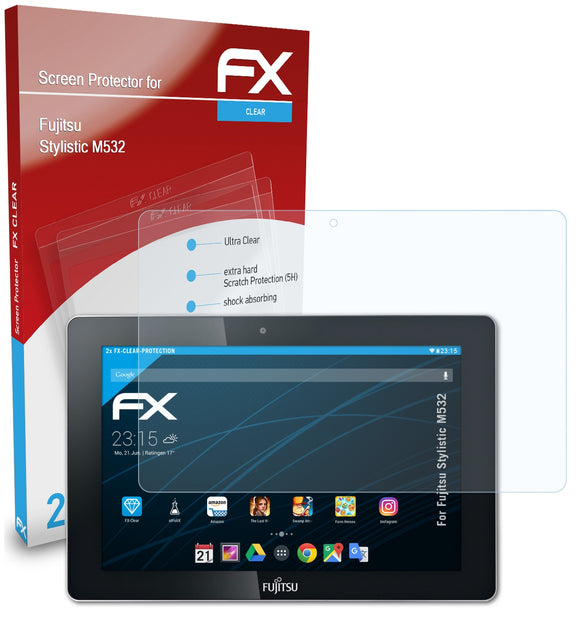atFoliX FX-Clear Schutzfolie für Fujitsu Stylistic M532