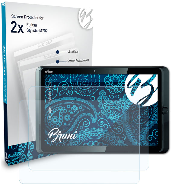 Bruni Basics-Clear Displayschutzfolie für Fujitsu Stylistic M702
