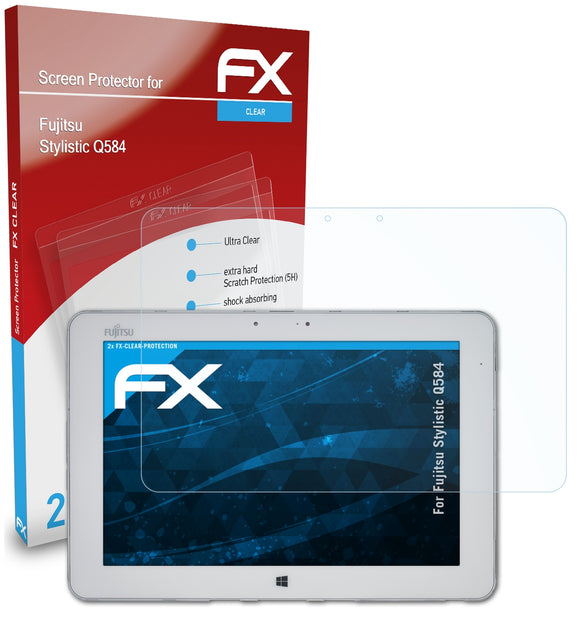 atFoliX FX-Clear Schutzfolie für Fujitsu Stylistic Q584