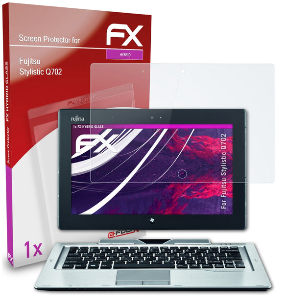 atFoliX FX-Hybrid-Glass Panzerglasfolie für Fujitsu Stylistic Q702