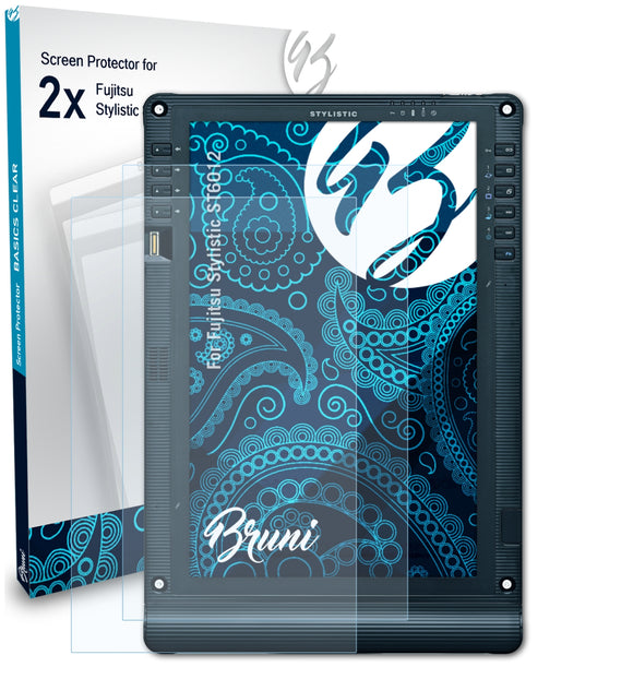 Bruni Basics-Clear Displayschutzfolie für Fujitsu Stylistic ST6012