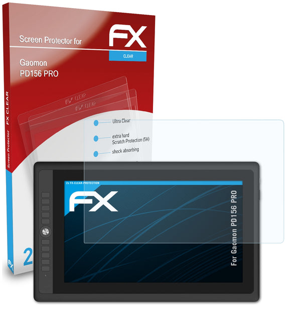 atFoliX FX-Clear Schutzfolie für Gaomon PD156 PRO