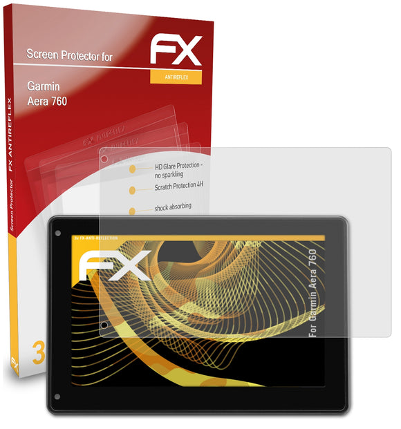 atFoliX FX-Antireflex Displayschutzfolie für Garmin Aera 760