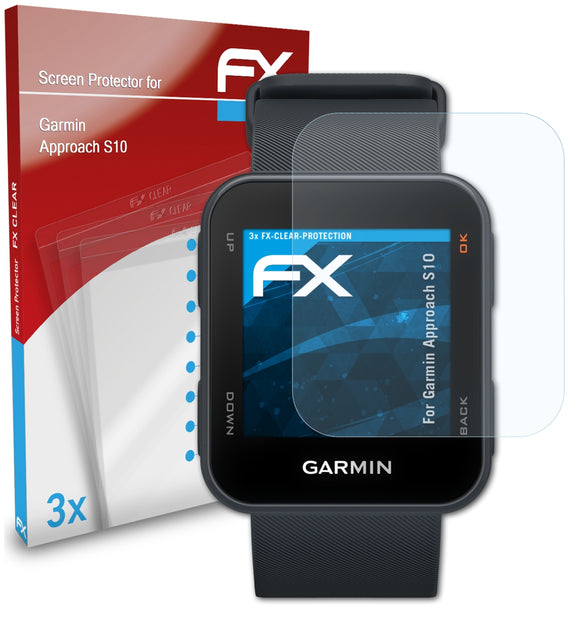 atFoliX FX-Clear Schutzfolie für Garmin Approach S10