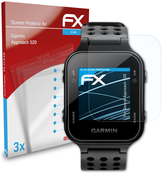atFoliX FX-Clear Schutzfolie für Garmin Approach S20