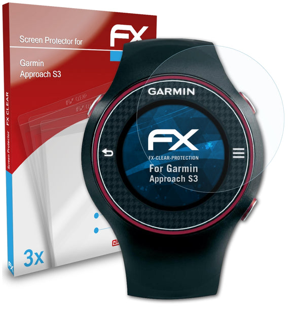 atFoliX FX-Clear Schutzfolie für Garmin Approach S3
