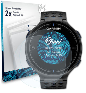 Bruni Basics-Clear Displayschutzfolie für Garmin Approach S5