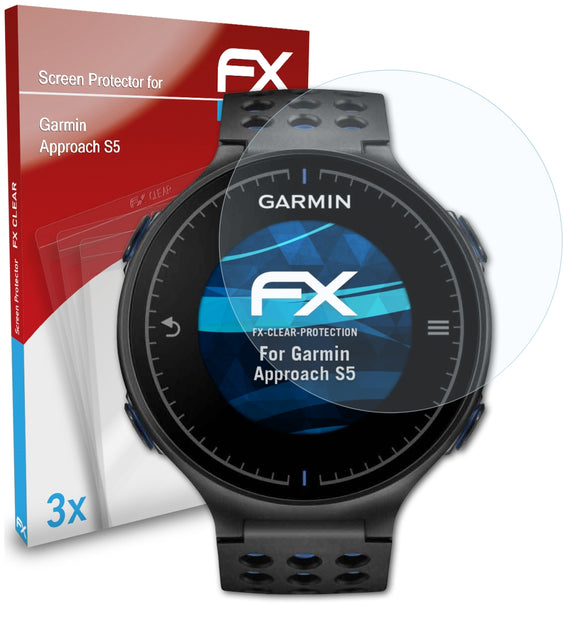 atFoliX FX-Clear Schutzfolie für Garmin Approach S5