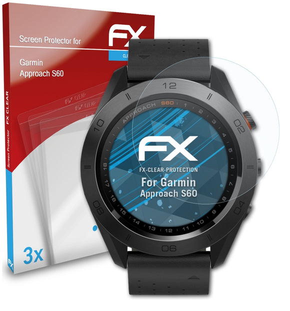 atFoliX FX-Clear Schutzfolie für Garmin Approach S60