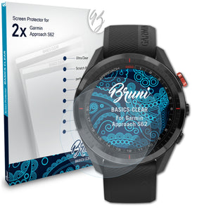 Bruni Basics-Clear Displayschutzfolie für Garmin Approach S62