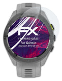 Glasfolie atFoliX kompatibel mit Garmin Approach S70 42 mm, 9H Hybrid-Glass FX