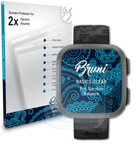 Bruni Basics-Clear Displayschutzfolie für Garmin Bounce