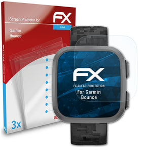 atFoliX FX-Clear Schutzfolie für Garmin Bounce