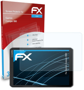 atFoliX FX-Clear Schutzfolie für Garmin Camper 890