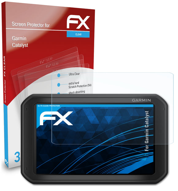 atFoliX FX-Clear Schutzfolie für Garmin Catalyst