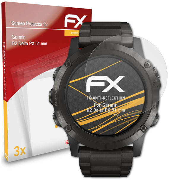atFoliX FX-Antireflex Displayschutzfolie für Garmin D2 Delta PX (51 mm)