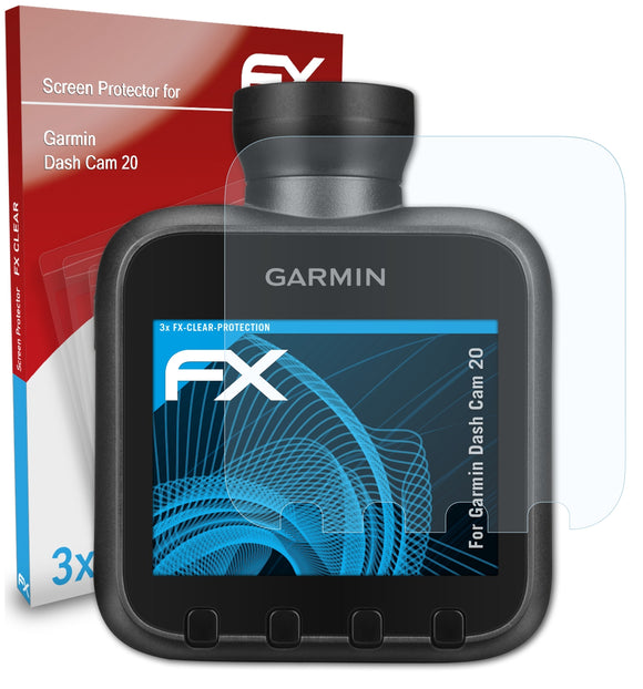 atFoliX FX-Clear Schutzfolie für Garmin Dash Cam 20