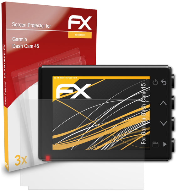 atFoliX FX-Antireflex Displayschutzfolie für Garmin Dash Cam 45