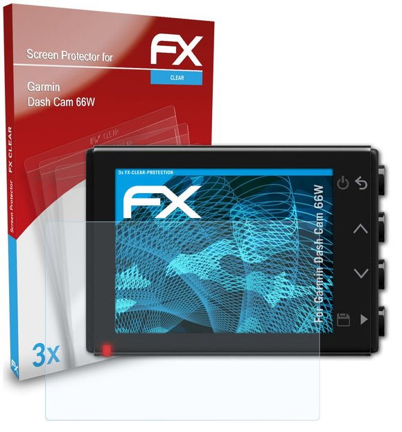 atFoliX FX-Clear Schutzfolie für Garmin Dash Cam 66W