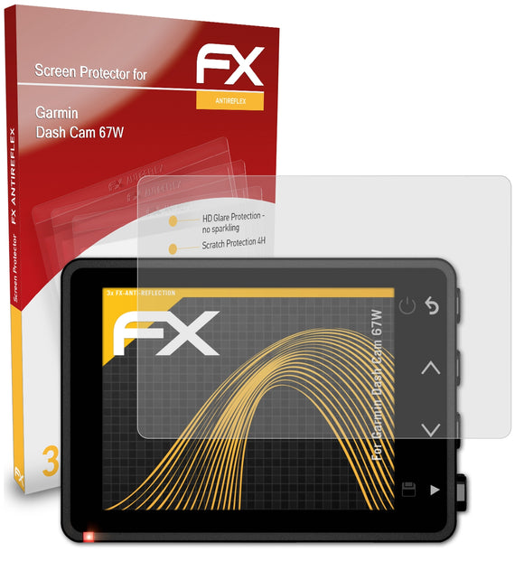atFoliX FX-Antireflex Displayschutzfolie für Garmin Dash Cam 67W