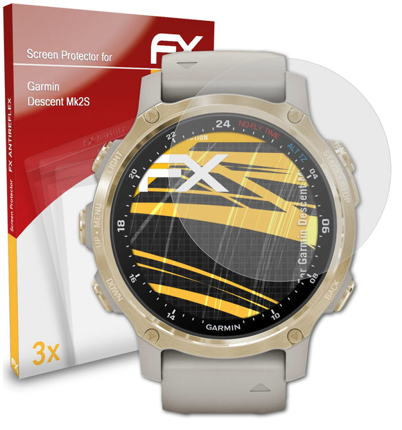 atFoliX FX-Antireflex Displayschutzfolie für Garmin Descent Mk2S