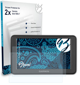 Bruni Basics-Clear Displayschutzfolie für Garmin dezl 560LT