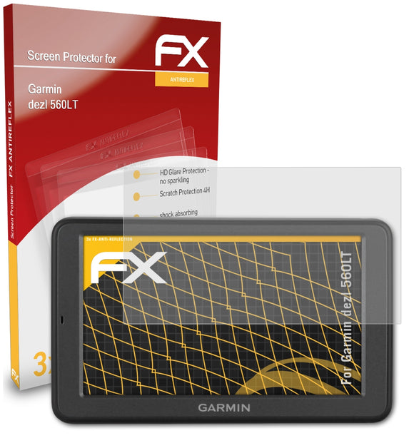atFoliX FX-Antireflex Displayschutzfolie für Garmin dezl 560LT