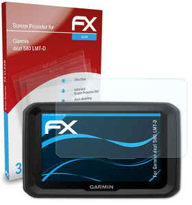 atFoliX FX-Clear Schutzfolie für Garmin dezl 580 LMT-D