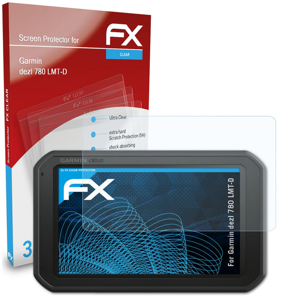 atFoliX FX-Clear Schutzfolie für Garmin dezl 780 LMT-D