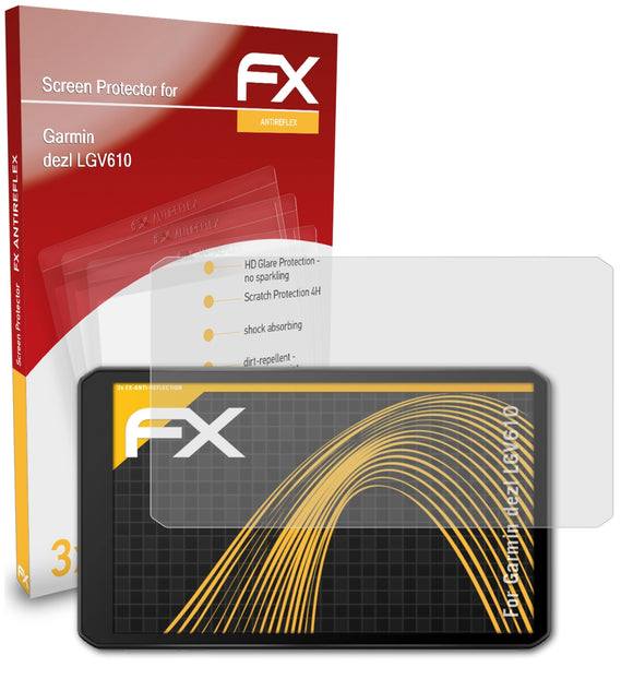 atFoliX FX-Antireflex Displayschutzfolie für Garmin dezl LGV610