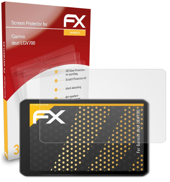 atFoliX FX-Antireflex Displayschutzfolie für Garmin dezl LGV700