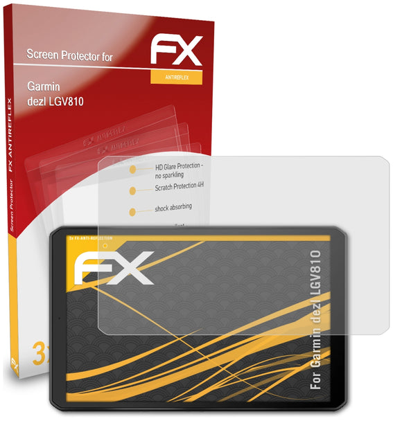 atFoliX FX-Antireflex Displayschutzfolie für Garmin dezl LGV810